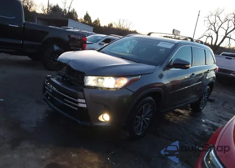 2018 Toyota Highlander Xle from USA, damaged, VIN 5TDKZRFH5JS528454